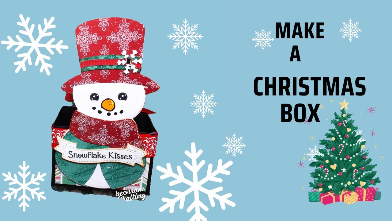 Easy Christmas Treat Box with A FREE Printable! - YouTube