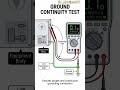 ground continuity test#shortvideo #shorts #viralvideo #viral #electrical #automobile #physics