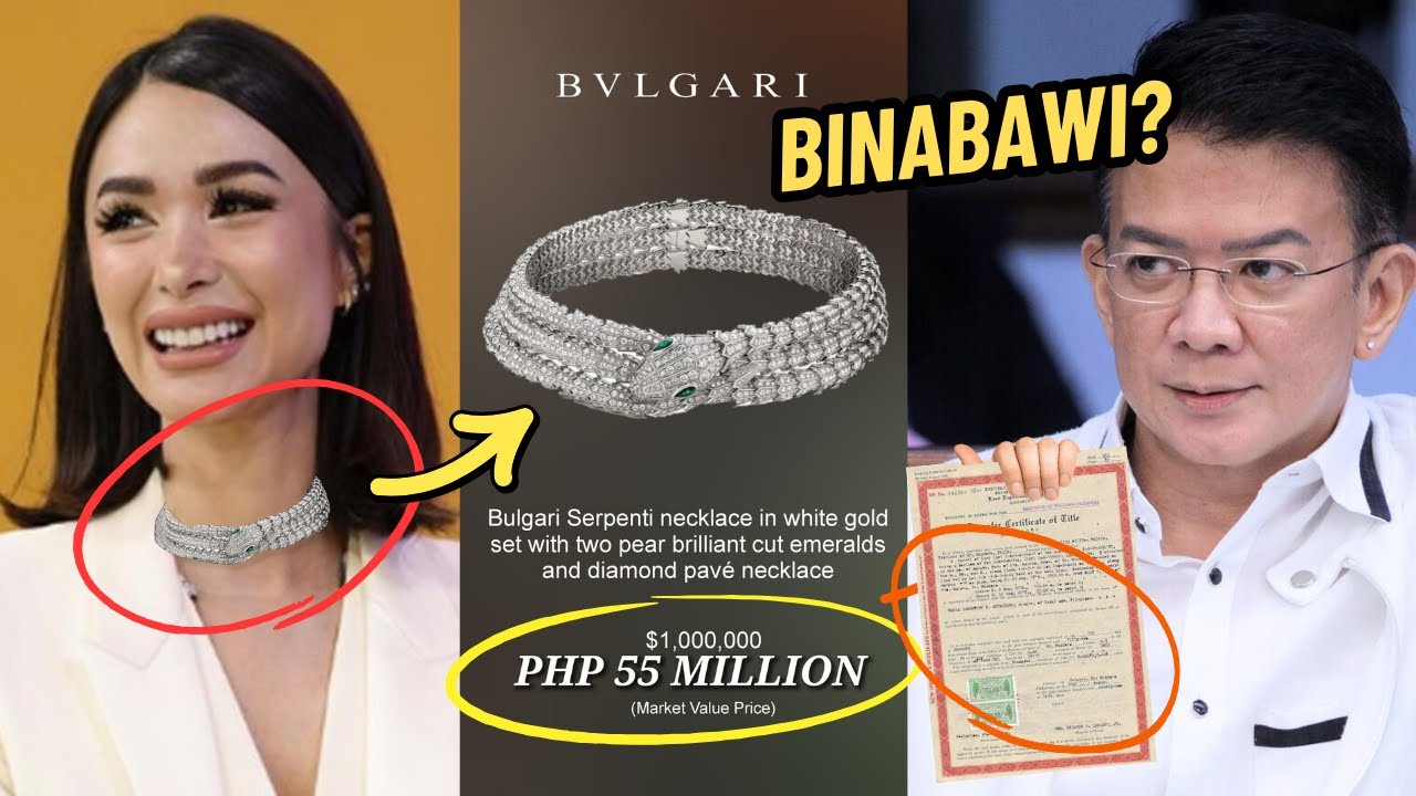 🔥SEN. CHIZ BINAWI ANG ₱55M BULGARI NECKLACE KAY HEART DAHIL SA UMANO’Y  PANGANGALIWA! 🔴