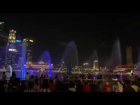 Singapore Light show at Bayfront