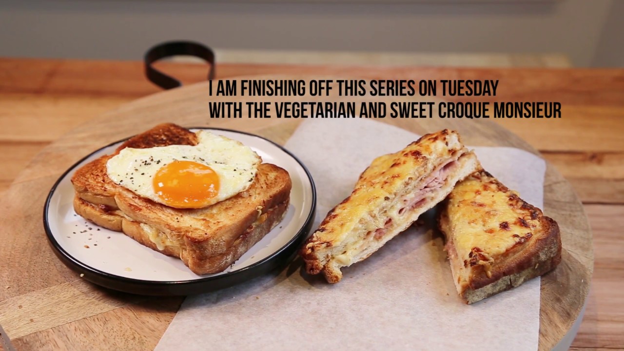 ⁣The 2 Ultimate Parisian Snacks: Croque Monsieur & Croque Madame Sandwich (Tutorial)