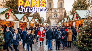 2 December 2025 – Paris Christmas Walk 🎅 | Winter Evening Walking Tour | 4K HDR