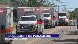 Procession held for longtime Sullivan County EMS paramedic