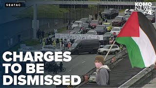 Charges set to be dismissed for protesters who blocked Sea-Tac airport entry in April
