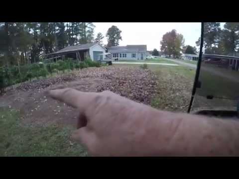 COVERING OUR GARDEN WITH LEAVES FOR WINTER