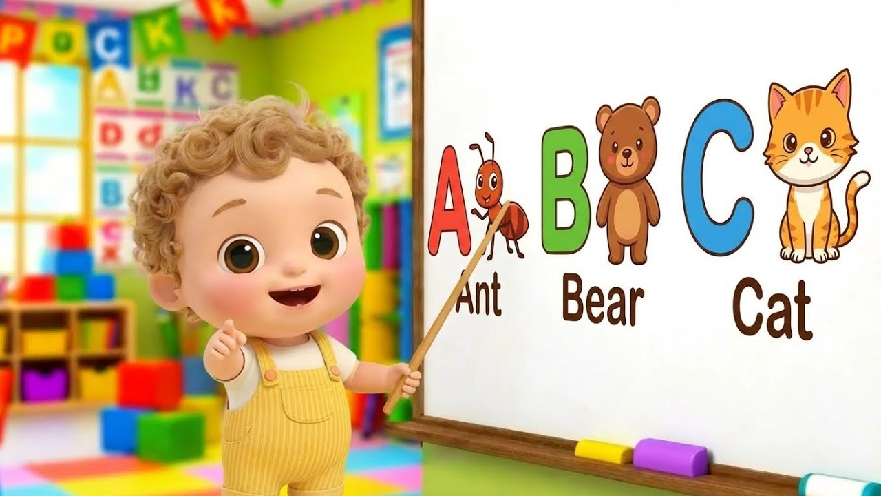 ABC Animals Song 🐻🐜 Learn Alphabet with Animals & Birds | Phonics for Kids