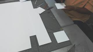 arch101 w1d2 05 making rabbet joints in the corners of the foam core pieces