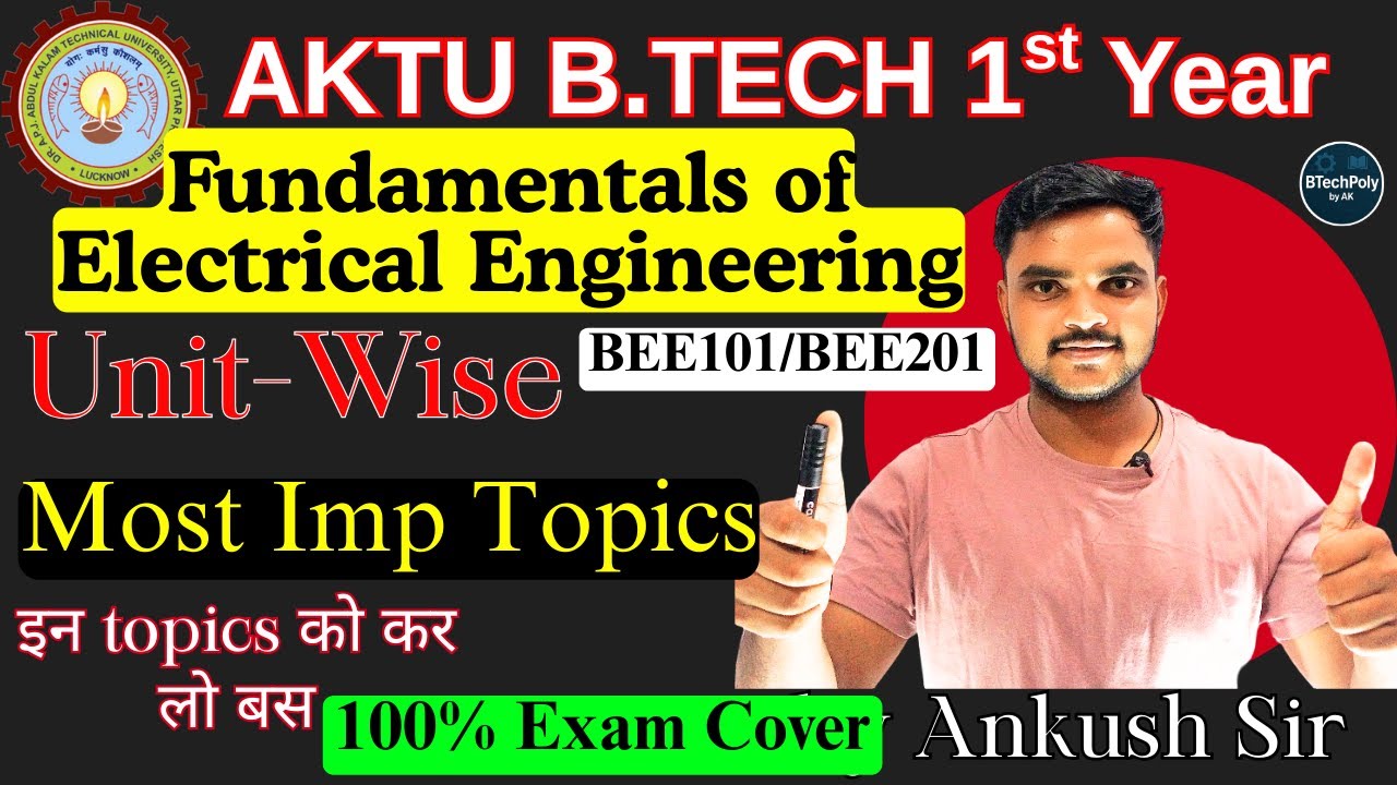 AKTU FEE Most Important topics | Unit-Wise | 100% Exam Cover 