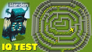 IQ test - Warden Minecraft