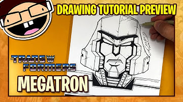 [PREVIEW] How to Draw G1 MEGATRON (Transformers TV Series) | Tutorial Time Lapse