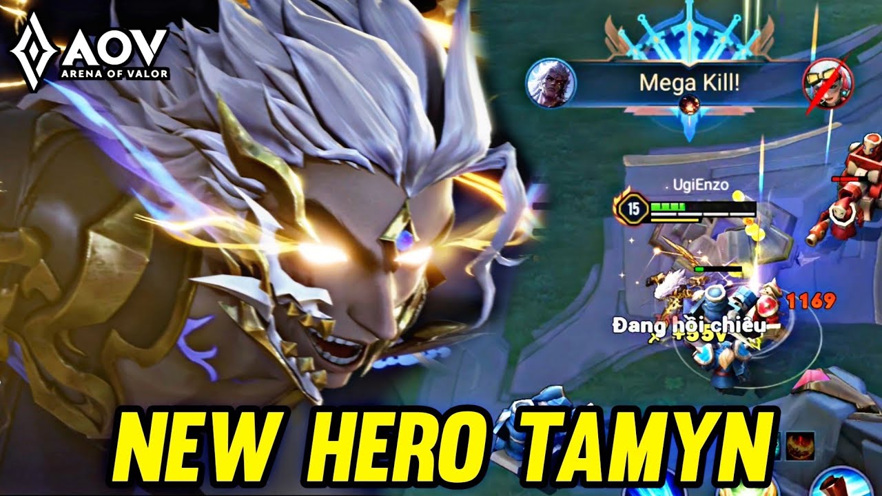 Tamyn Rov AOV : NEW HERO TAMYN GAMEPLAY - ARENA OF VALOR LIENQUANMOBILE ROV - YouTube