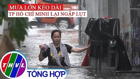 Mưa lớn kéo dài 2 giờ tại TP.HCM đường ngập khắp nơi, cây đổ, xe ngã