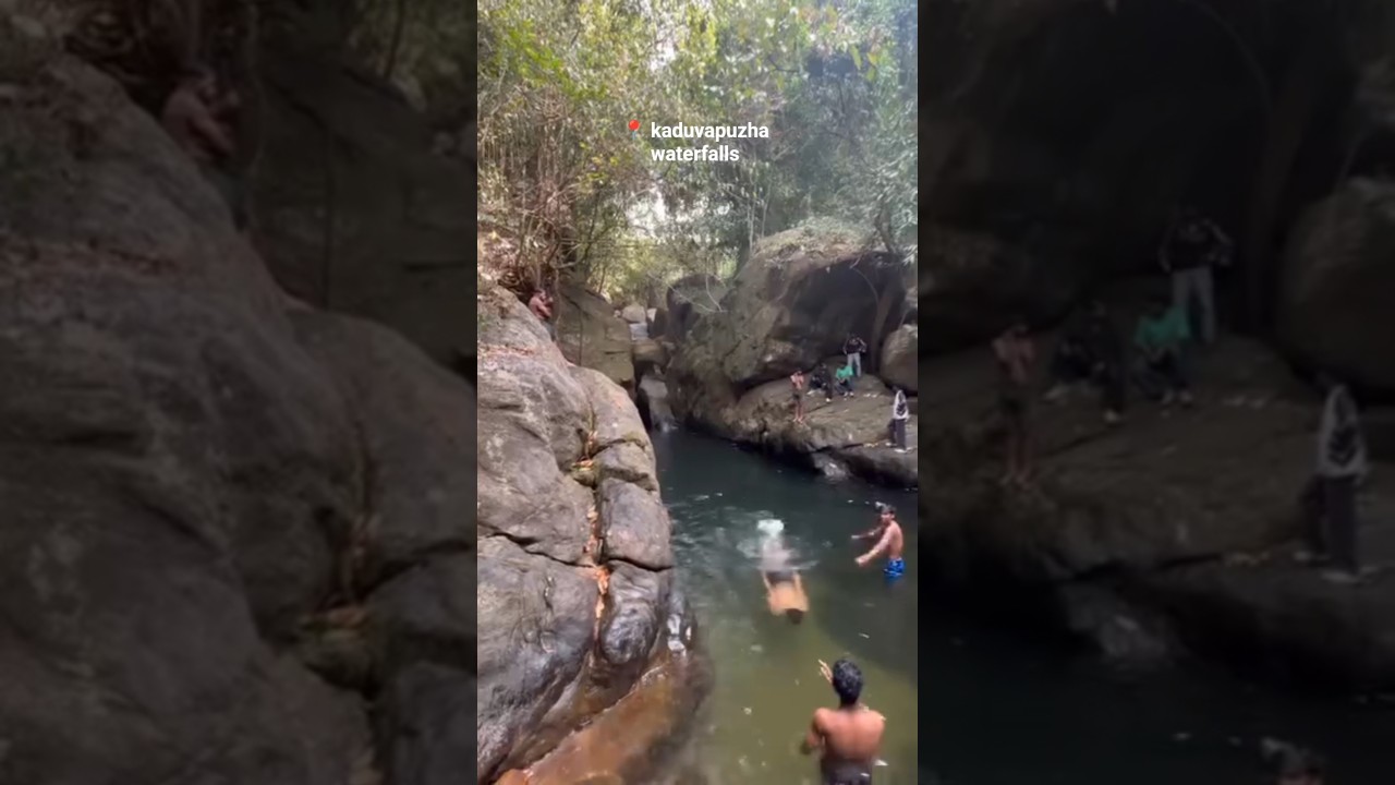Hidden gem of nature 🍃📍Location- Kaduvapuzha Aruvi Waterfalls,moonnilavu, kottayam ,kerala 