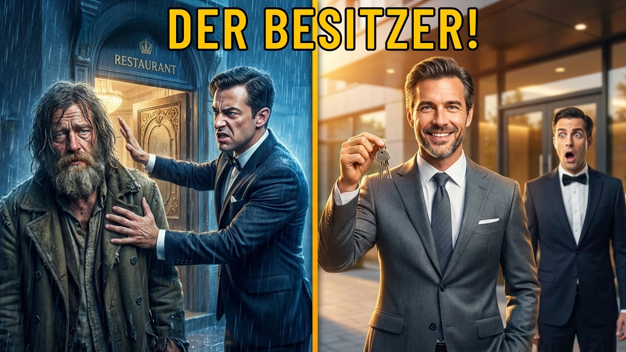 Kellner wirft Bettler raus... 1 Stunde später KAUFT er das Gebäude!