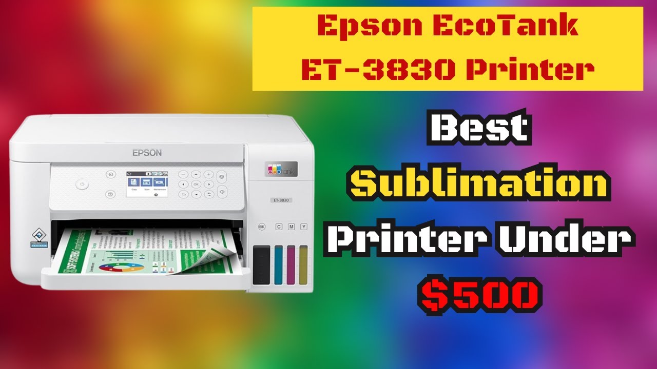Epson EcoTank ET3830 AllinOne Color Supertank Printer YouTube