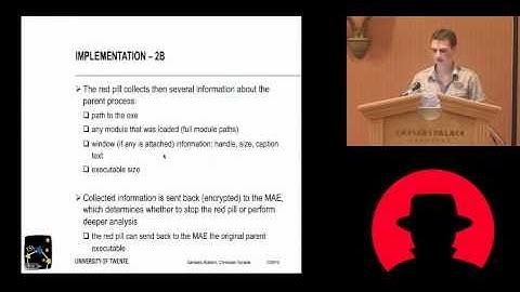 Black Hat USA 2010: Goodware Drugs for Malware: On-The-Fly Malware Analysis and Containment 2/5