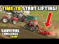 Time to start lifting  survival challenge coop  fs22  episode 30