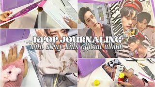 kpop journal with me #6 | robekin album stray kids maxident dan bikin 9 spread