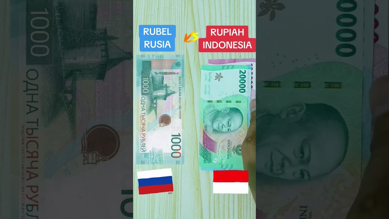 Perbandingan Uang 1000 Rubel Rusia Ke Rupiah Indonesia #shortvideo #shorts  - YouTube