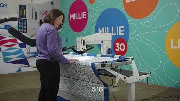 APQS Ellie longarm quilting machine with Halo table