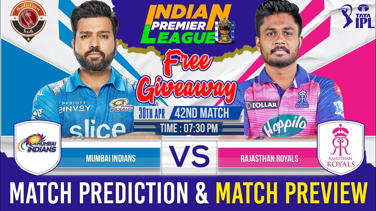 IPL 2023 MI vs RR 42nd  Match Prediction Dream 11 | Mumbai Indians vs Rajasthan Royals 2023 | Live