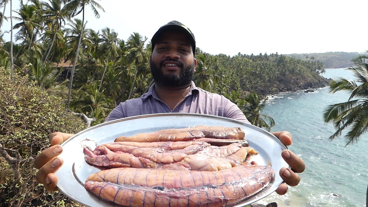 RARE STYLE COOKING | BIG FISH EGGS BARBECUE WITH BELL PEPPER | - YouTube