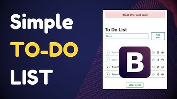Simple To-Do List using Bootstrap and JavaScript - Tasks App Project