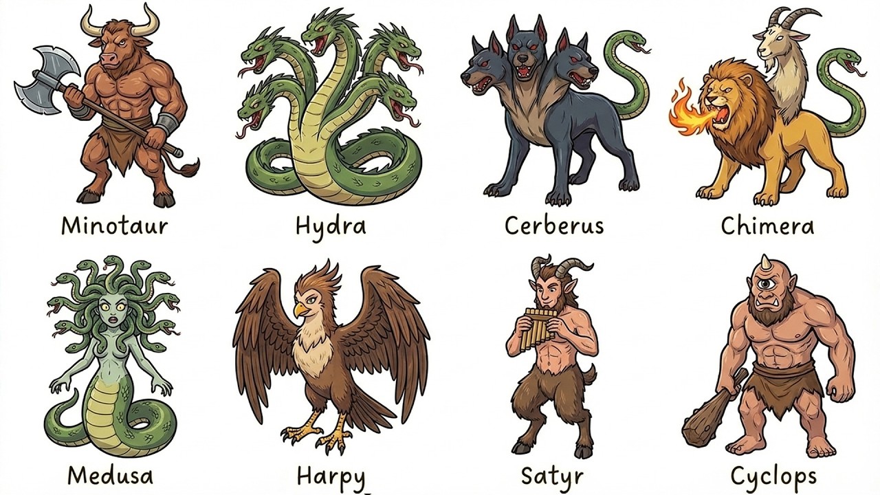 Every Mythical Creature From Greece Explained in 23 Minutes