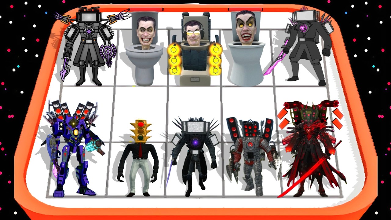 Merge Monster: Sink Toilet Master Radio Battle Skibidi Strategy Defence Fight Gameplay