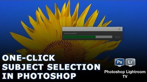 One-Click Subject Selection in Photoshop  - PsLrTV Ep.168