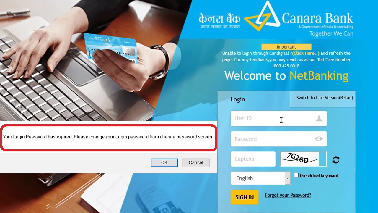 Canara Bank Net Banking Password Kiase Change Kare? Your Login Password