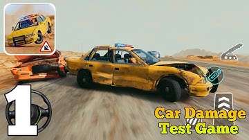 Jumping Cars Damage Test Game - Gameplay Walkthrough (Android iOS) Part 1