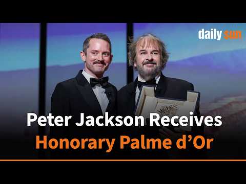 Video Elijah Wood Honors Peter Jackson with Lifetime Palme dOr at Gala Daily Sun