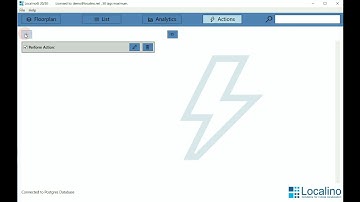 Localino 20/20 - RTLS data analytics, location based actions, forkift accident prevention
