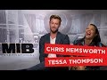 Chris Hemsworth and Tessa Thompson impersonate each other and play with aliens