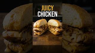 ASMR Juicy Chicken Burger ? (The Vinegar Secret!) #shorts #easyrecipes #cooking #food