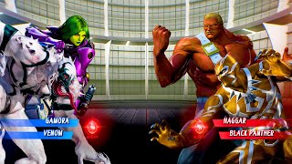 Gamora & Anti-Venom vs Haggar & Black Panther (Hardest AI) - Marvel vs Capcom infinite gameplay