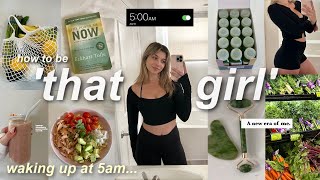 becoming 'THAT GIRL' for the day! (5AM routine, productive habits, health & mental care)