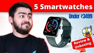 5 Best Smartwatches Under 3500 / 4000 | Top Smartwatches Under 3500 / 4k | Review & Unboxing 2022