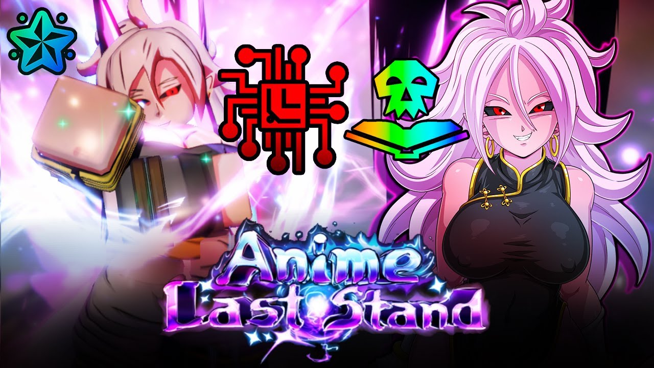 Глючная демонстрация мистического робота-синигами Android 21 в аниме «Последний рубеж» на Roblox.