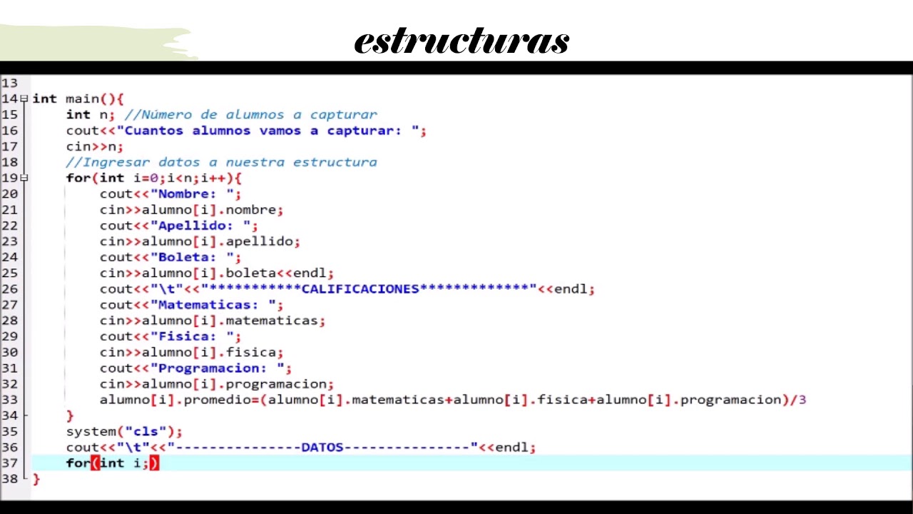 Estructuras - YouTube