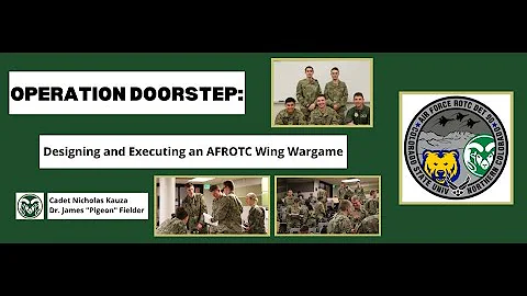 Operation Doorstep: Designing and Executing an AFR...