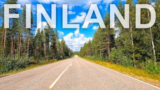 Driving in Finland - Northwards from Hiisijärvi (Ristijärvi) - Countryside Roadtrip