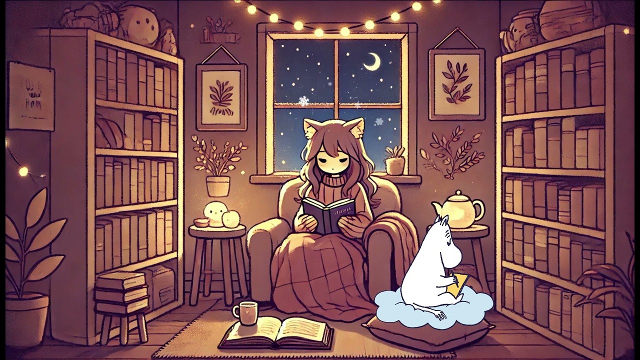 Cozy Night Reading | Lofi Beats to Relax and Unwind 🌙📚