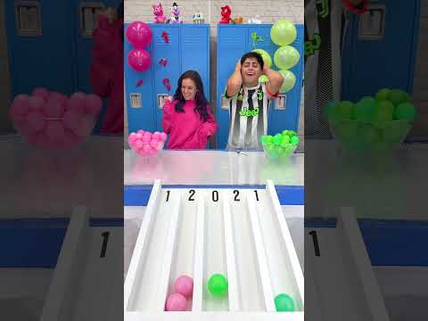 أول لون يفرقع كل البالونات يفوز