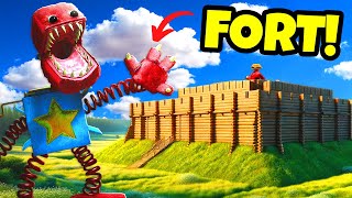 We Built a Fort to Fight BOXY BOO from Poppy Playtime in Gmod! (Garry's Mod)