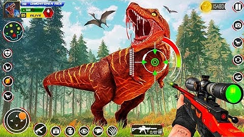 Dino Hunter 3D shooting Game [ 60fps ] - Android Gameplay 