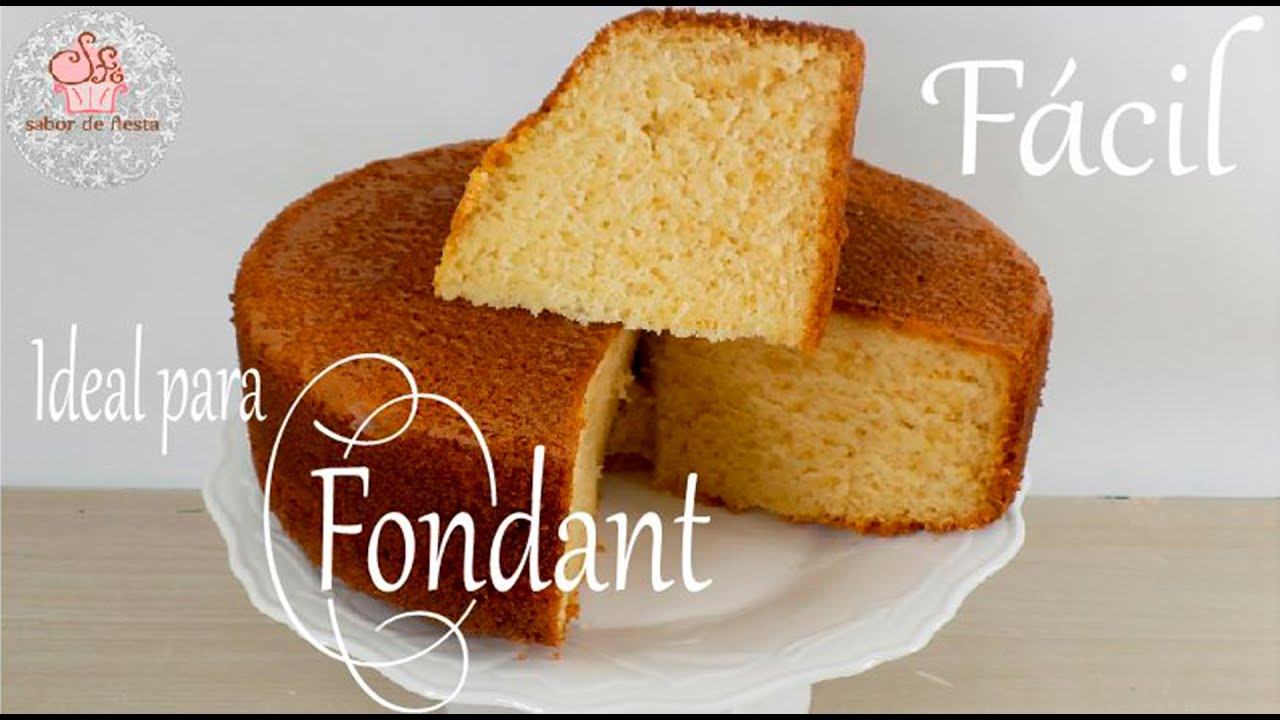 BIZCOCHO de YOGURT para FONDANT( Fácil y Rápido ) ✨ Sabor de Fiesta