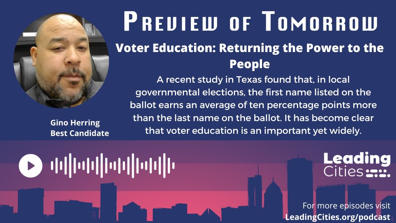 Voter Education: Returning the Power to the People - Best Candidate