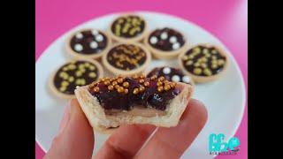 הכנת טרטלט במילוי ממרח בייגלה מלוח וגנאש שוקולד